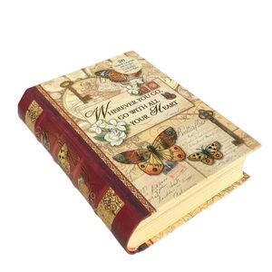 Punch Studio Butterfly Explorer Embellished *Book Box (95075), Small (No Cards)